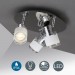 Pas cher Plafonnier LED salle de bain spots plafond design IP44 GU10 3 spots