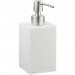 Boutique en ligne Porte-savon liquide, 300 ml, rechargeable, salle de bain, distributeur shampoing, pompe en inox, carré, blanc