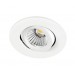Pas cher Spot LED encastré DL-ISO - 8W - 3000°K - 800lm - Rond - Lames ressorts - Dimmable - Blanc