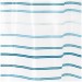 Ventes Rideau de douche rayé blanc et bleu Lindy - IDesign - Interdesign
