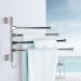 Ventes JEOBEST®Porte-serviette pivotant Porte-serviettes Mural Pivotantes en Acier Inoxydable Salle de Bain