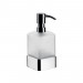 Boutique en ligne Emco distributeur de savon liquide loft, modèle sur pied, récipient en verre cristal satiné, pompe doseuse plastique, Coloris: chrome - 052100102