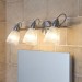 Pas cher LED Applique Murale 'Kara' en verre pour salle de bain