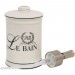 Boutique en ligne Distributeur de savon liquide en porcelaine blanche décorée le Bain Paris L8,5xPR8,5xH18 cm - 4