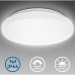 Pas cher Plafonnier LED salle de bains rond ultra-plat IP44 Ø33cm platine LED 18W éclairage plafond cuisine couloir chambres