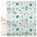 Ventes Store de baignoire, 140 x 240 cm, rideau de douche hydrofuge, plafond & fenêtre, pare-bain, blanc/vert