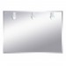 Ventes Miroir de salle de bains avec éclairage fluo-compacte - Modèle Trois Spots- 75 cm x 105 cm (HxL)