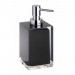 Boutique en ligne Distributeur de savon liquide carré à poser VISTA en résine / 250ml - Noir - Noir