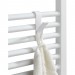Ventes 2 Crochets pour radiateurs sèche-serviettes - Blanc - Blanc - 1