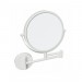 Ventes Miroir de douche grossissant WHITE en verre et laiton blanc ø 19cm - Avec adhésive - Avec adhésive