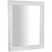 Ventes Miroir Mural à accrocher vertical/horizontal L36xPR3xH47 cm finition antique blanche