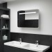 Ventes Armoire de salle de bain à miroir LED 80x11x55 cm