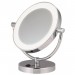 Ventes Miroir Grossissant éclairant à poser X5 - Finition Chic Chromée- Diamètre: 17,5 cm - Chrome