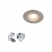 Pas cher Spot Encastrable / Plafonnier argent avec LED dimmable en 3 étapes - Ulo Qazqa Moderne Luminaire exterieur Luminaire interieur IP44 Rond